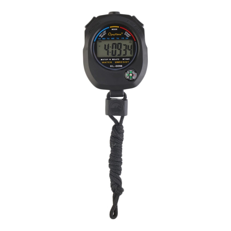 Waterproof LCD Digital Stopwatch Timer Chronograph Counter Sport Alarm 