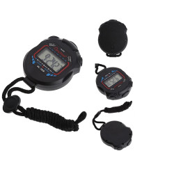 Sport Cronometro Professionale Palmare Impermeabile LCD Digitale Cronometro Timer Cronografo Contatore Sport Allarme
