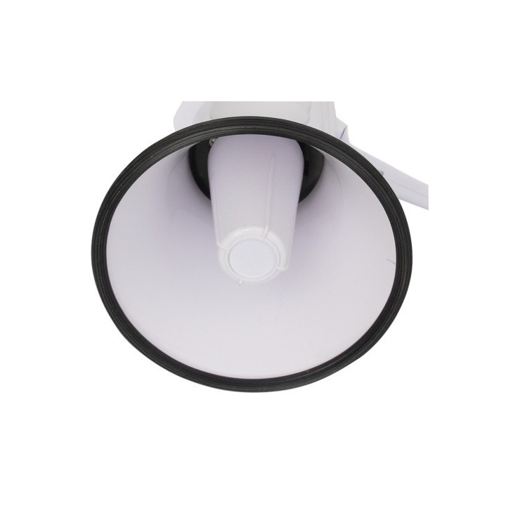 Megaphone 20w avec batterie rechargeable portee 300m enregistrement 8 sec microphone intégré.