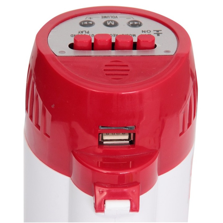 Megafono 20w con batteria ricaricabile portata 300m registrazione 8 sec microfono incorporato.