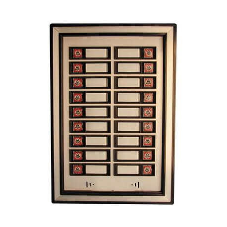 Quadro di 18 pulsanti supplementari per citofono collettivo accessori citofono condominio jr international - 1