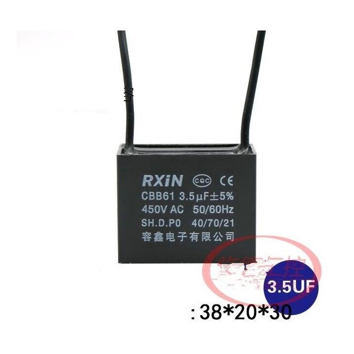 CBB61 450V 3.5UF ventilatore aria condizionata ventilatore iniziare inserti condensatore di capacità