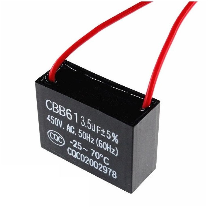 CBB61 450V 3.5UF ventilatore aria condizionata ventilatore iniziare inserti condensatore di capacità