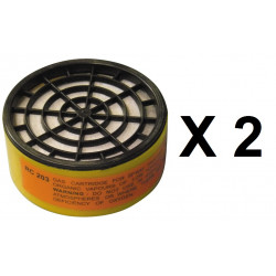 2 Cartuccia filtrante protezione per maschera antigas mg 3m - 2