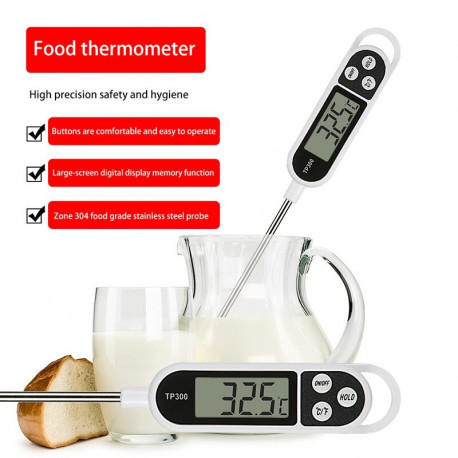 Thermometer Küche Essen Fleisch Wasser Milch Kochsonde Grillofen