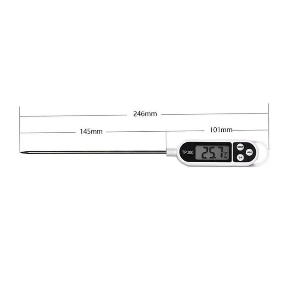 Thermometer Küche Essen Fleisch Wasser Milch Kochsonde Grillofen Thermoelement Temperatur