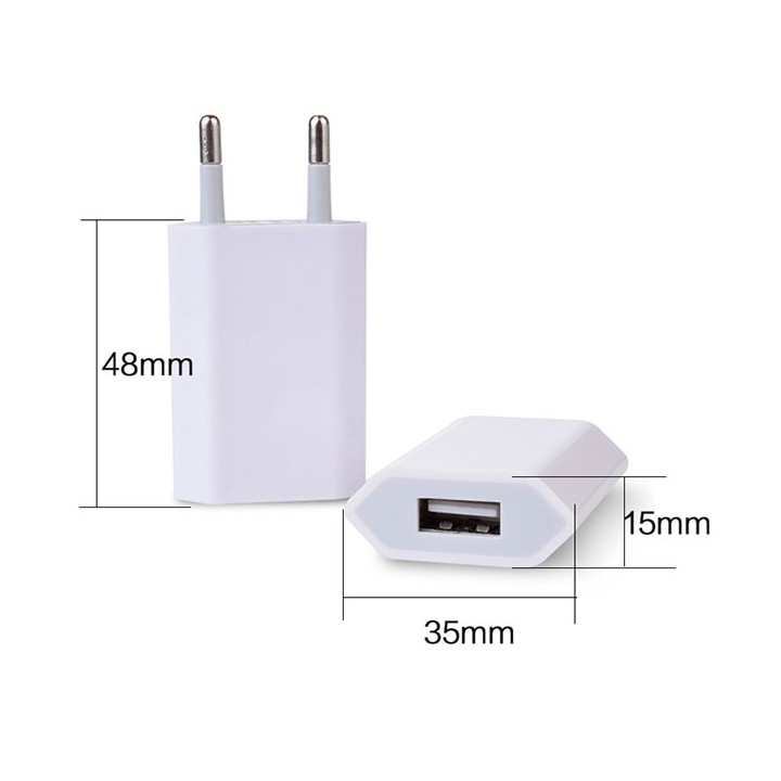 5V 1A Wall Charger USB Travel Moblie Phone EU AC Plug Power Adapter for iPhone 4/4s/5/5s/6s/6Plus for Sumsung eclats antivols - 