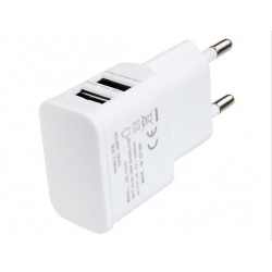 USB Power 2A Dual 2Ports EU Wall Charger Adapter para Samsung para iPhone para HTC jr international - 4