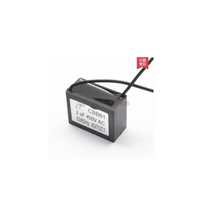 capacitor CBB61 450V2UF fan exhaust fan capacitor capacitance capacitors 2uF sourcingmap - 1