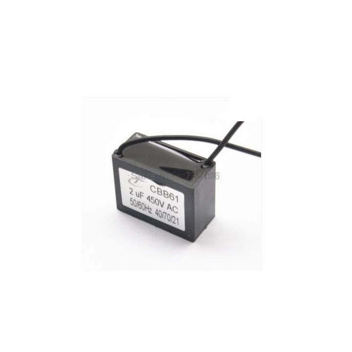 capacitor CBB61 450V2UF fan exhaust fan capacitor capacitance capacitors 2uF sourcingmap - 1