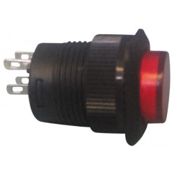 Drucktaster aus (ein) rot beleuchtete led velleman - 1