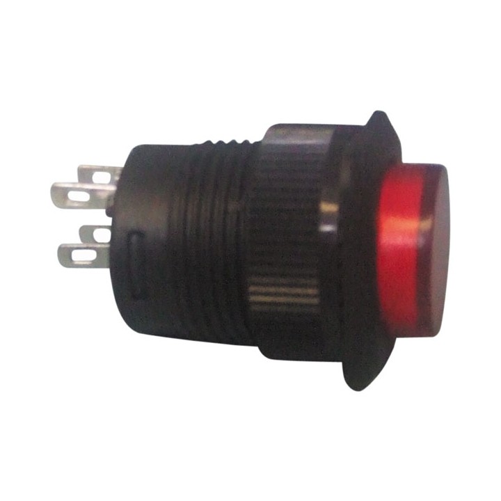 Push button switch off (on) with red led velleman - 1