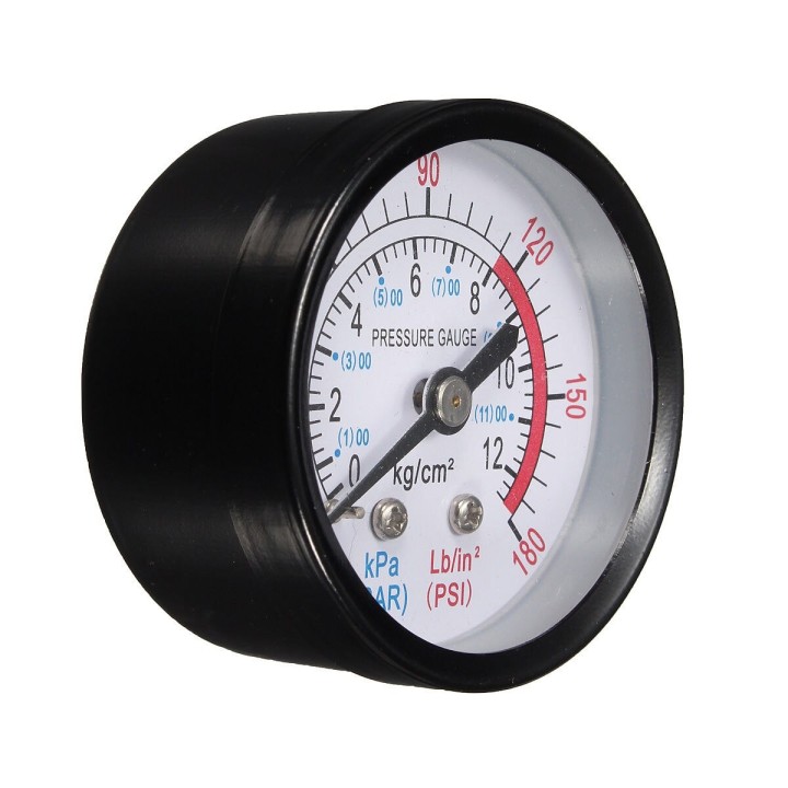 Manometro acqua 1/8 40 mm 200 psi 14 bar per riduttore di pressione filtro per piscina