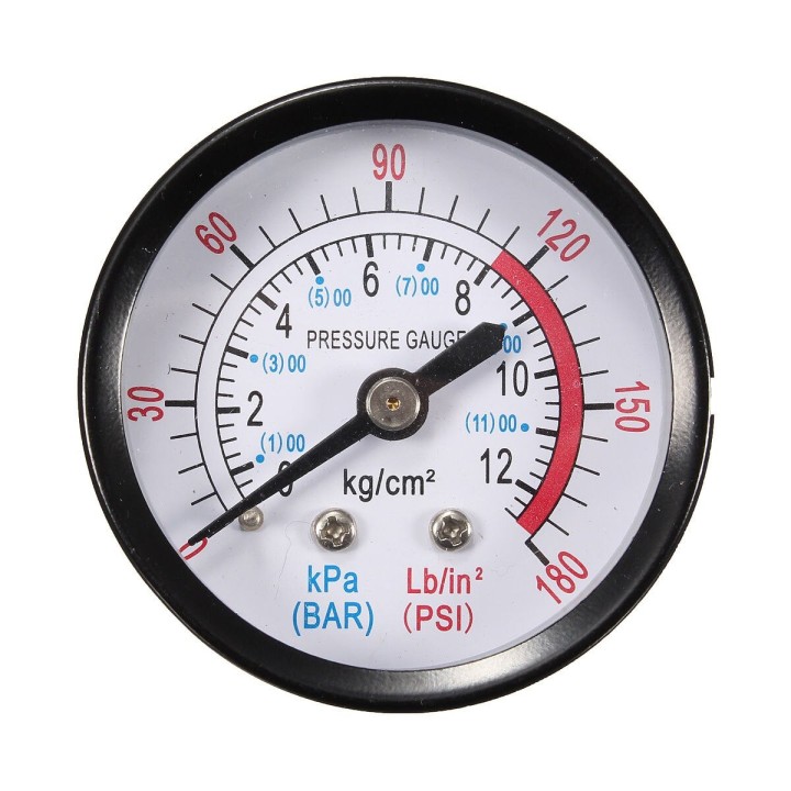 Manometro acqua 1/8 40 mm 200 psi 14 bar per riduttore di pressione filtro per piscina