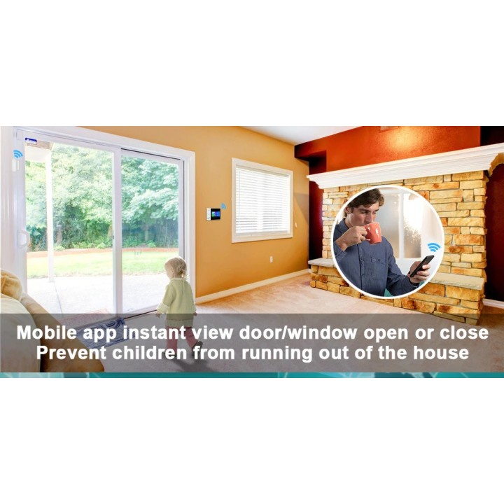 Wireless alarm tuya apps gsm wifi 2 remote control 2 tag 1 sf contact 1 ir radio 1 wired siren