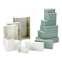 Durschsichtiges abs gehause 222x146x55mm plastisches gehause auf pvc velleman - 2