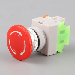 Emergency stop button no nf punch diameter 22 mm for bpr22 boit1 security anti agressio ea - 5
