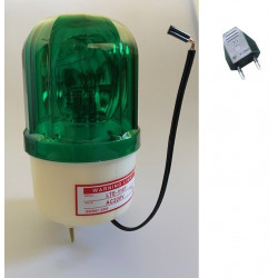 Electrical rotating light 220vac 10w green fixed rotating light (fixation by screw) light warning emergency lights warning light