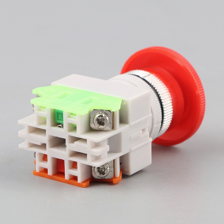 Emergency stop button no nf punch diameter 22 mm for bpr22 boit1 security anti agressio ea - 1