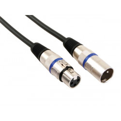 Hq professionelles xlr kabel xlr stecker auf xlr buchse (6m schwarz) velleman - 2