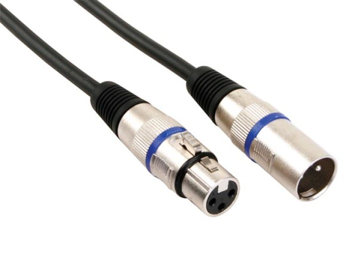 Hq professionelles xlr kabel xlr stecker auf xlr buchse (6m schwarz) velleman - 2