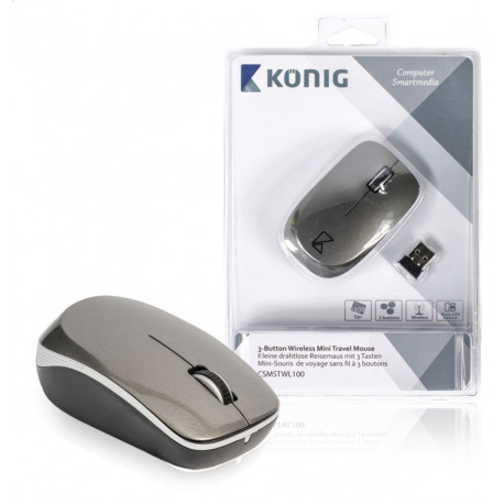 Mini mouse ottico wireless könig konig - 4