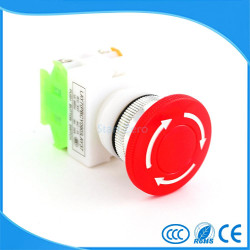 Emergency stop button no nf punch diameter 22 mm for bpr22 boit1 security anti agressio ea - 2