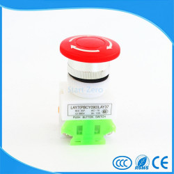 Emergency stop button no nf punch diameter 22 mm for bpr22 boit1 security anti agressio ea - 3