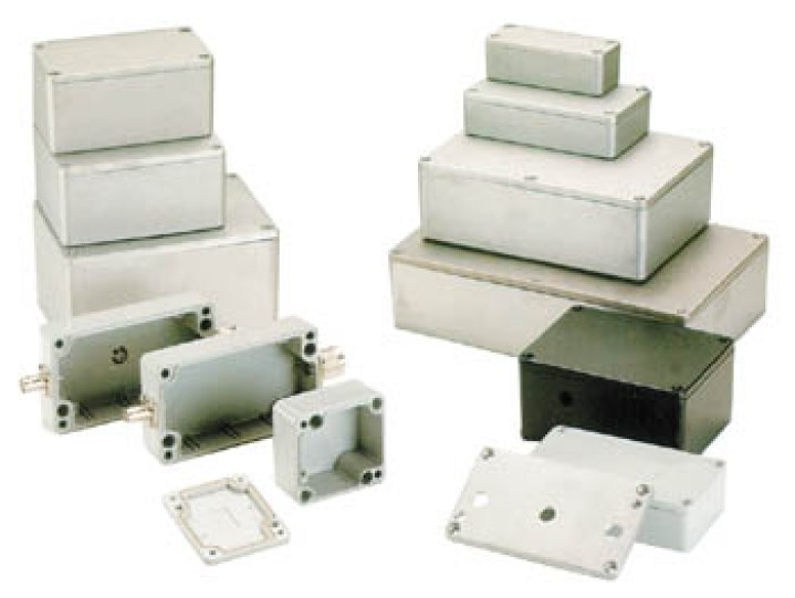 Sealed die cast enclosure aluminium 115 x 90 x 55mm jr  international - 2
