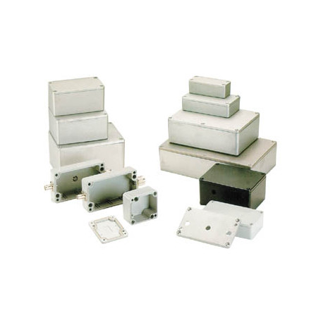 Impermeabile scatola di alluminio in metallo 171 x 121 x 55 millimetri g1201 box box box jr  international - 1