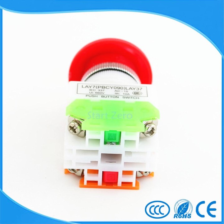 Boton de interrupcion de emergencia no nf punetazo diametro 22 mm bpr22 para boit1 seguridad anti agresion ea - 4