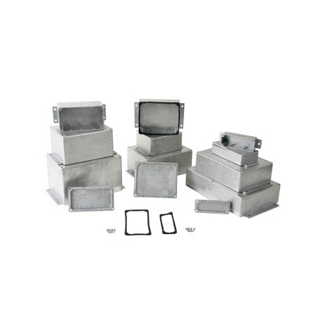 Sealed die cast aluminium case with flange jr  international - 2