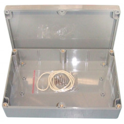 Abgedichtetes abs gehause dunkelgrau 222x146x55mm velleman - 1