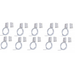 20 Contacto nf sobresale 23mm detector magnético de apertura blanco 114ms sensor de alarma jr international - 1