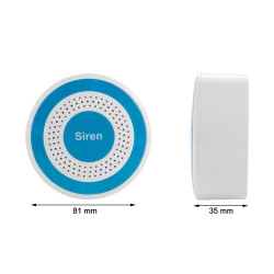 Sirena inalámbrica autónoma 433MHz tuya sonido y sistema de alarma de seguridad para el hogar ligero