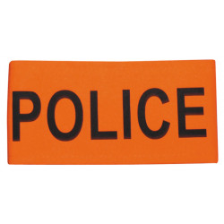 Armbinde fur polizei farbe orange fluoreszierend mit klettverschluss armbinde sicherheit armbinde jr international - 1