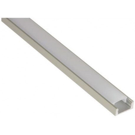 Aluminium led profile for led strips slim 2m velleman - 1