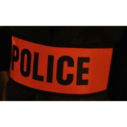 Armbinde fur polizei farbe orange fluoreszierend mit klettverschluss armbinde sicherheit armbinde jr international - 4