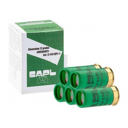 Packet of 5 12 50 caliber cartridges filled with rubber buckshot. for use with sapl buckshot cartridges x4 for gc27, gc27l