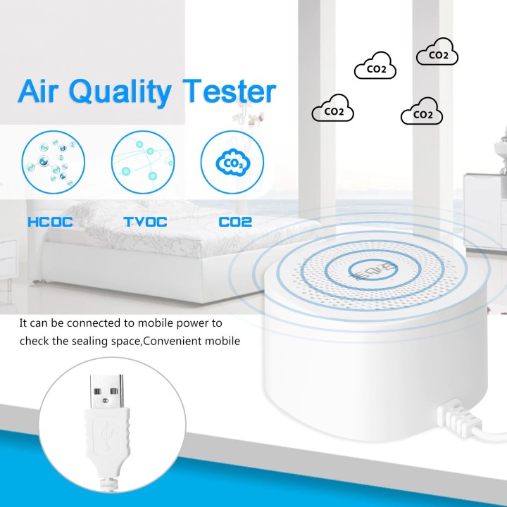 Luftqualitätsprüfer Digitaler CO2-Detektor Telefon APP Kohlendioxidanalysator