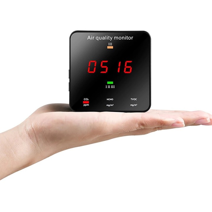 Tragbarer CO2-Meter-Tester Feuchtigkeitssensor Temperatur Luftqualitätsdetektor Dioxid