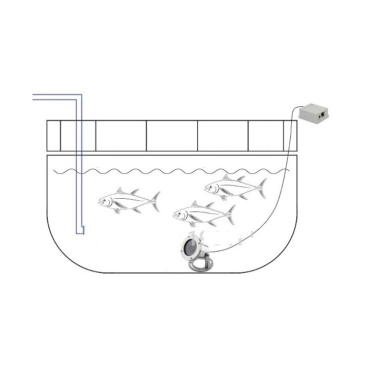 Caméra vidéo réseau sous-marine IP POE 12v acier inoxydable 1080P accès multi-navigateur 150Kpa