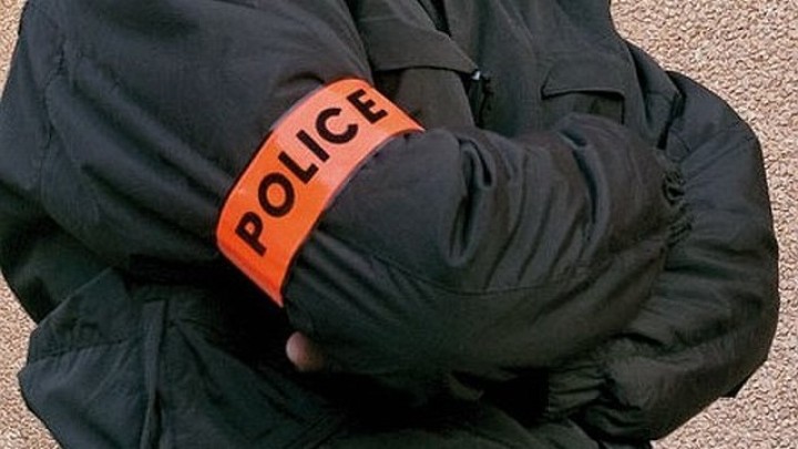 Armband orange fluorescent police armband velcro armband jr international - 6