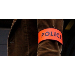 Armbinde fur polizei farbe orange fluoreszierend mit klettverschluss armbinde sicherheit armbinde jr international - 7