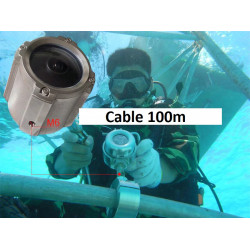 Cámara de mar submarina 1080P Cámara IP de red POE para piscina y cable de vigilancia marina Max 100M