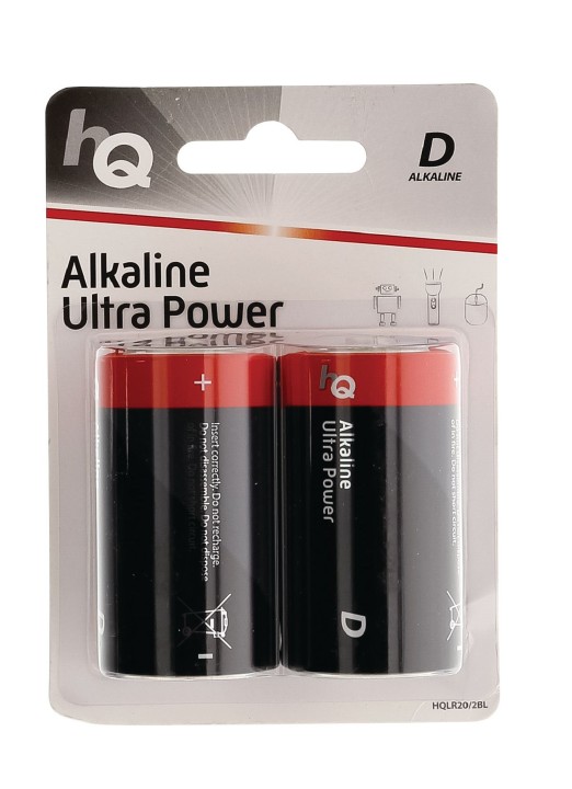 Alkaline d lr20 1.5v 16500mah (2pcs bl) velleman - 3