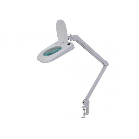 Led desk lamp with magnifying glass 5 dioptre 6w 64 leds white velleman - 2