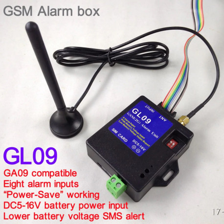 Caja de alarma inteligente GSM SMS de 8 canales, sistema de seguridad inalámbrico para el hogar