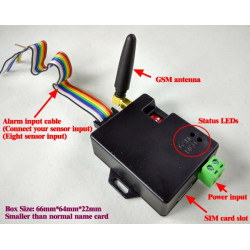 Transmetteur GSM 8 canaux 6 SMS Système d'alarme de sécurité domestique intelligent appel sans fil