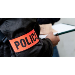 Armbinde fur polizei farbe orange fluoreszierend mit klettverschluss armbinde sicherheit armbinde jr international - 9